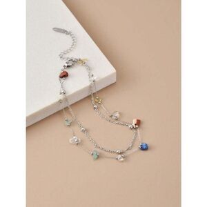 Boho stone anklet M1775